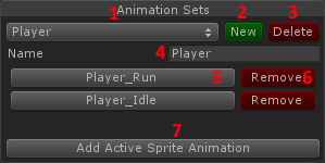The "Animation Sets" window
