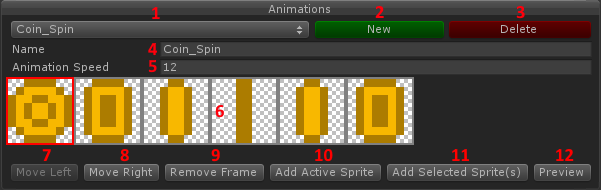 The "Animations" window